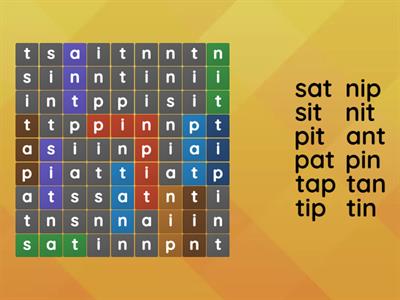 SATPIN wordsearch