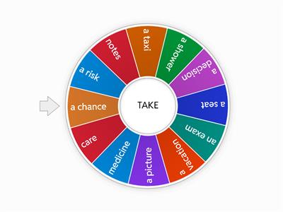 TAKE collocations