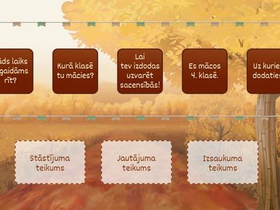 4. kl. Teikumi pēc izteikuma mērķa.