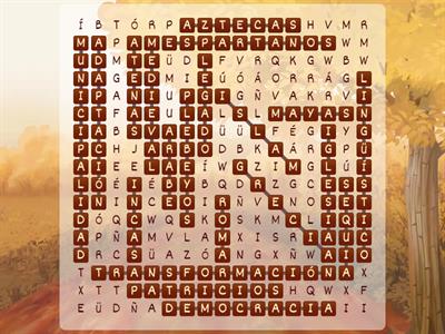 Sopa de Letras 7°Básico