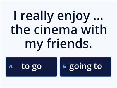 Verbs followed by inﬁnitive or -ing GG4 Grammar Check 6A