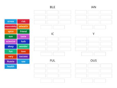 OGE Wordformation Adjectives (R-W)