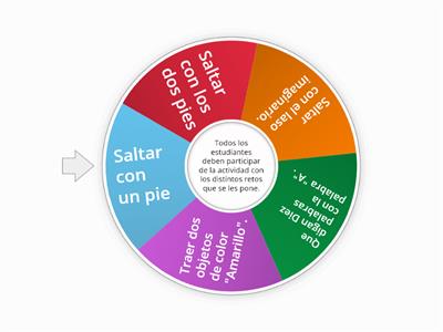 Ruleta De los Retos Educación Fisica