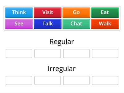 Regular and Irregular verbs