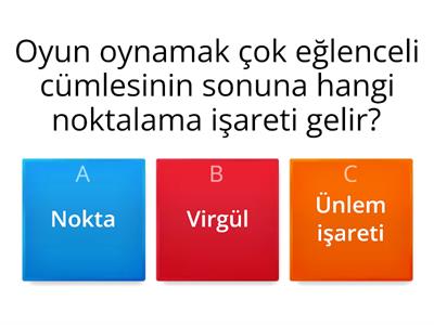 2. sınıf noktalama işaretleri