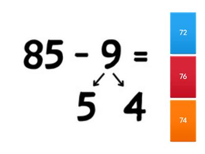  Переход через 10 в пределах 100 (вычитание)