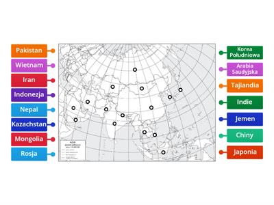 Kl. 8. Mapa polityczna Azji