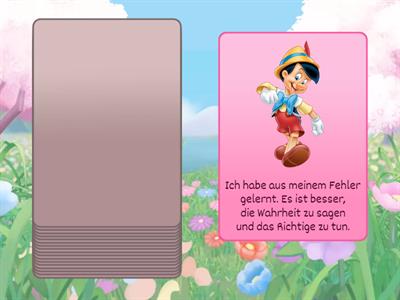 Rollenspiel: Pinocchio erzählt die Wahrheit