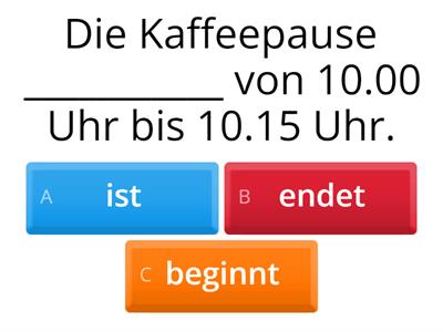 Alltag, Beruf & Co. 1/3 - Wann? Wie lange? Wie viele?