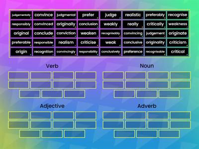 Word building: Suffixes