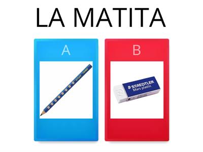 Oggetti della scuola