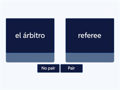 El fútbol: pair/no pair