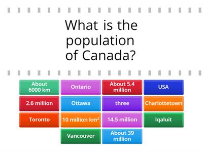  Canadian Geography - Match-up