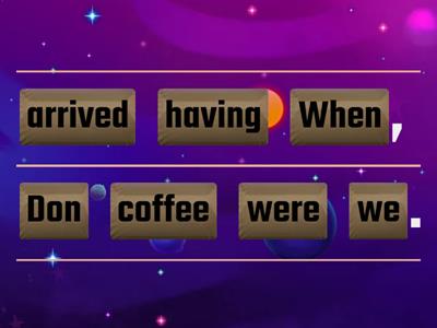 Past Continuous - unjumble