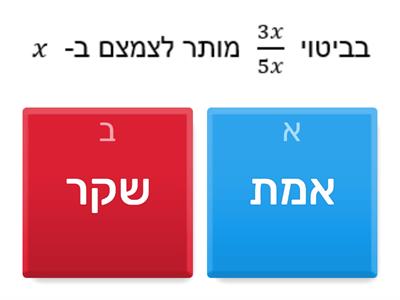 צמצום שברים אלגבריים