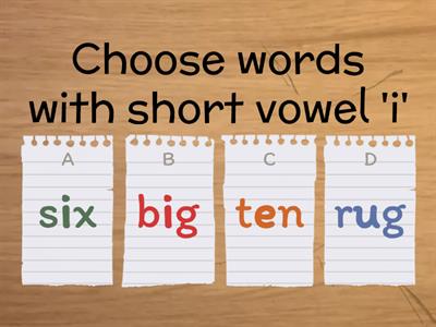 Short vowel i