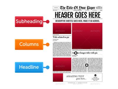 Newspaper presentational features 