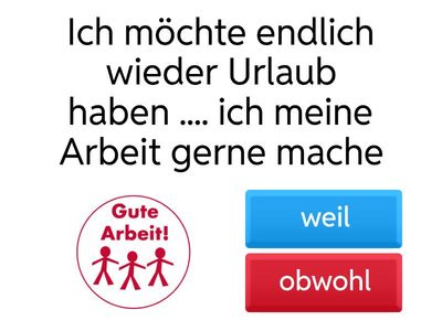 Weil oder Obwohl 