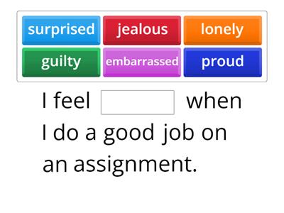 How Do I feel? Zones of Regulation Fill in the blank 