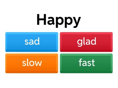 Synonyms/Antonyms grade 3