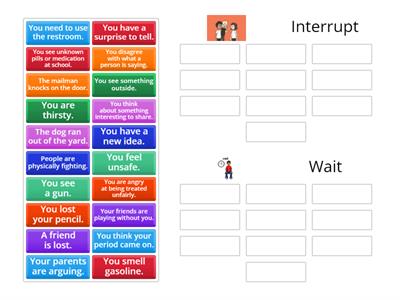 Interrupt or Wait