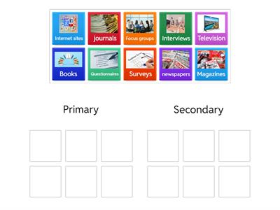 Primary and Secondary Sources