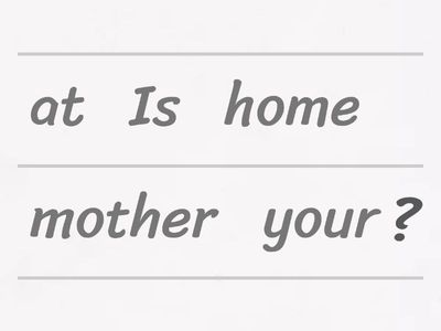 questuins with to be