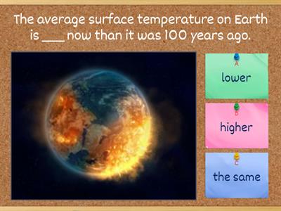  Solutions Pre 4E Global warming CCQ