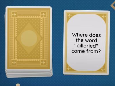 Comprehension questions about the pillory (level A)