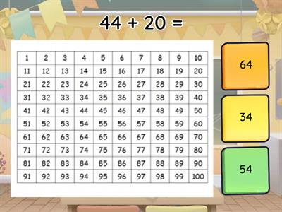  Addition 100 Chart numbers - 6A
