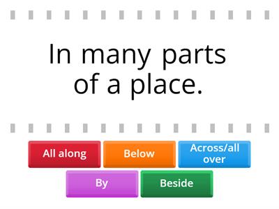 Prepositions of place