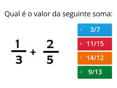 Frações - Soma e Subtração