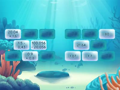 Сложение и вычитание десятичных дробей