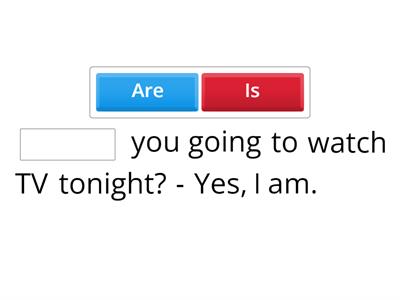 Be (present) + Going to