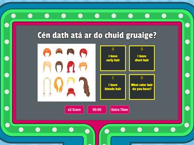 Revision wk4 - Mo chuid gruaige (Hair)