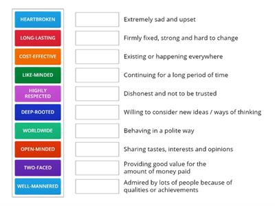 COMPOUND ADJECTIVES - PERSPECTIVES UPPER INTERMEDIATE 