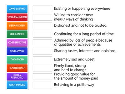 COMPOUND ADJECTIVES - PERSPECTIVES UPPER INTERMEDIATE 
