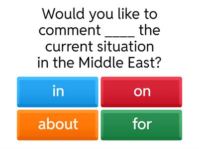 Dependent prepositions - C1 Advanced