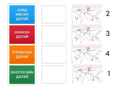 Дэлхийн далайг тохирох тоотой нь зөв харгалзуулаарай.