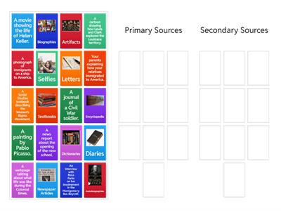 Primary Sources vs. Secondary Sources
