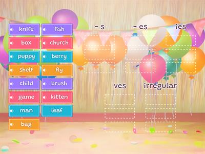 Plural Nouns (endings)