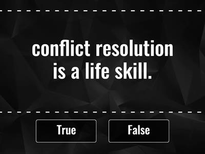 form 1 conflict resolution