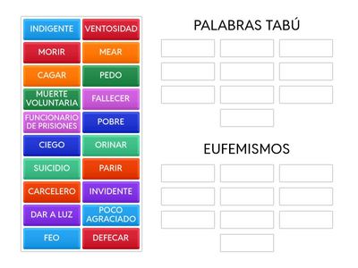 EUFEMISMOS Y PALABRAS TABÚ