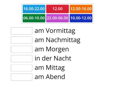 A11 Tageszeiten