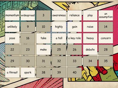 🎲 Collocation Dominoes – 60 Halves (30 Collocations)