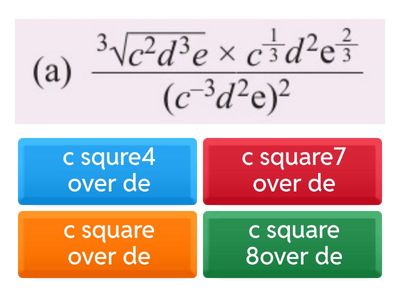 MATHS INDICES MIX LAWS 