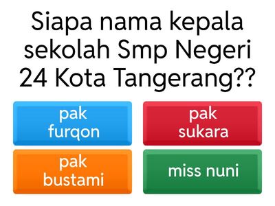 Kuis mengenai Smp Negeri 24 Kota Tangerang 