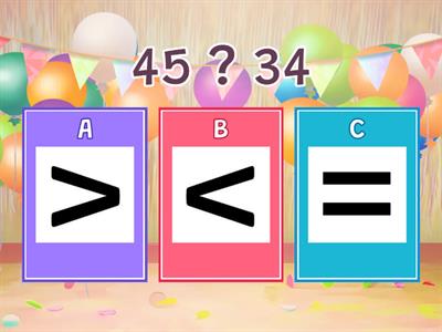 Comparing Two-Digit Numbers Review