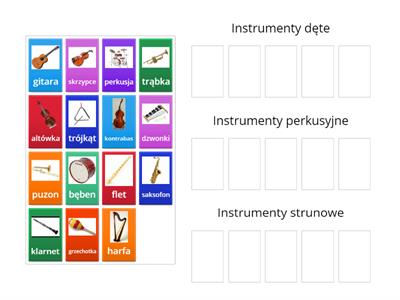 Rozróżniamy instrumenty