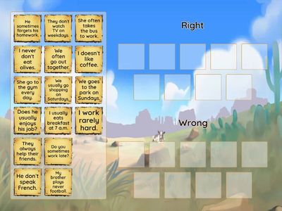 Present Simple. Right or wrong?